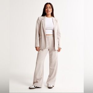 Abercrombie Curve Love A&F Sloane Tailored Wide Leg Pant Size 8